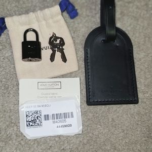 LV Lock/Key and Leather ID Holder